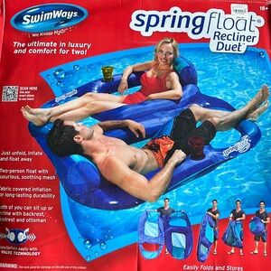 Swimways dual recliner float